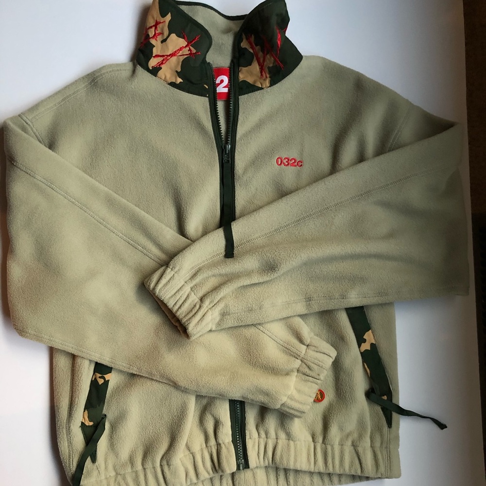 032c fleece jacket w/ camo